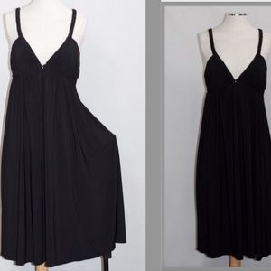 5/48 Silk Black Dress